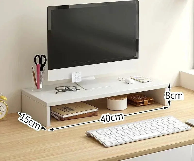 Computer Monitor Riser Stand - Ergonomic Laptop Stand ,Desk Organizer, Keyboard Storage