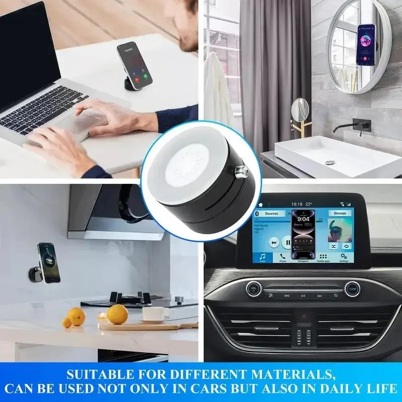 Magsafe Cell Phone Mount, Adjustable & Foldable Stand, Strong Suction Cup, Vacuum Adsorption, Portable Multifunctional cell phone stand holder