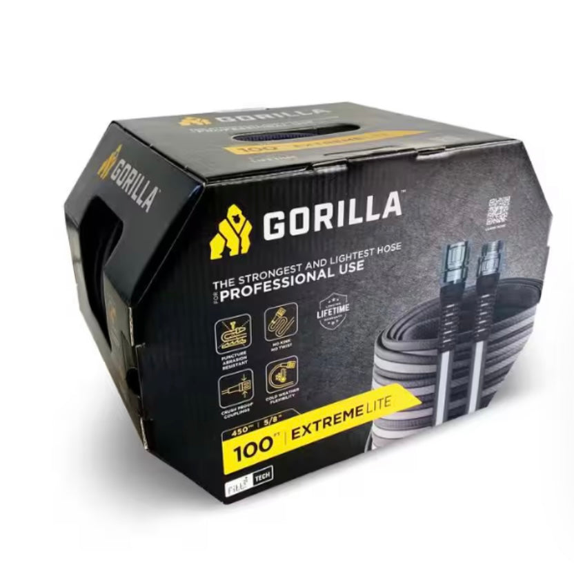 New Gorilla Extremelite 5/8 in. x 100 ft. Heavy Duty Garden Hose