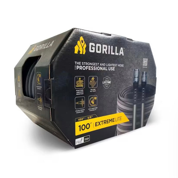New Gorilla Extremelite 5/8 in. x 100 ft. Heavy Duty Garden Hose