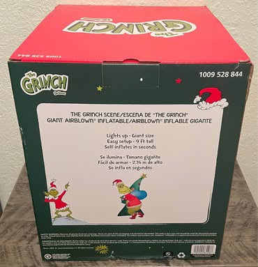 New "THE GRINCH SCENE" Holiday (Christmas) Airblown Inflatable