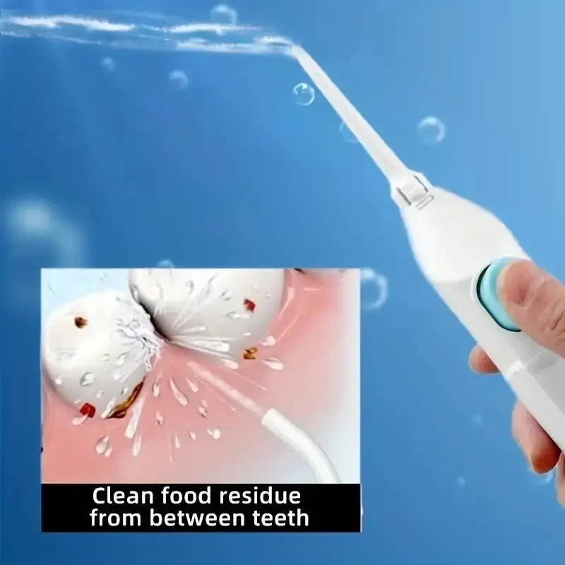 High Pressure Water Flosser/ Portable, Manual Teeth Cleaner/ Dental Floss /Water Toothpick
