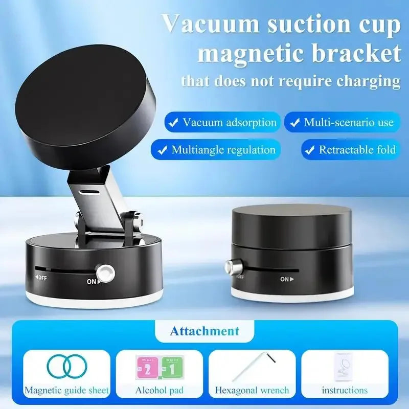 Magsafe Cell Phone Mount, Adjustable & Foldable Stand, Strong Suction Cup, Vacuum Adsorption, Portable Multifunctional cell phone stand holder