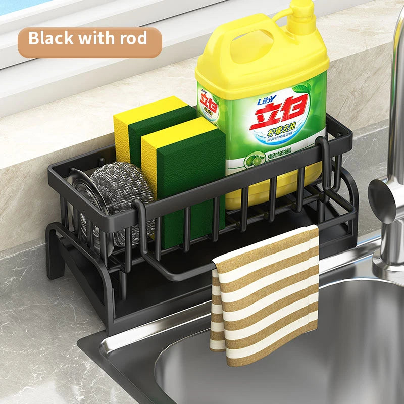 Kitchen Shelf, Cleaning Cloth Storage and Draining Rack