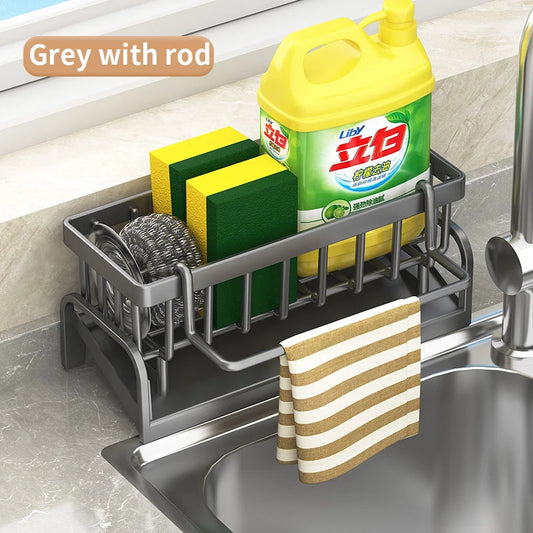 Kitchen Shelf, Cleaning Cloth Storage and Draining Rack