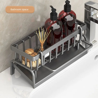 Kitchen Shelf, Cleaning Cloth Storage and Draining Rack