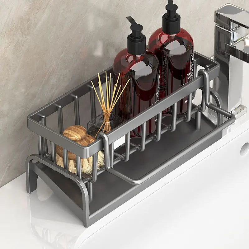 Kitchen Shelf, Cleaning Cloth Storage and Draining Rack