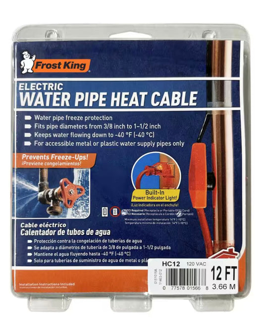 New Frost King 12 FT. Electric Heat Cable