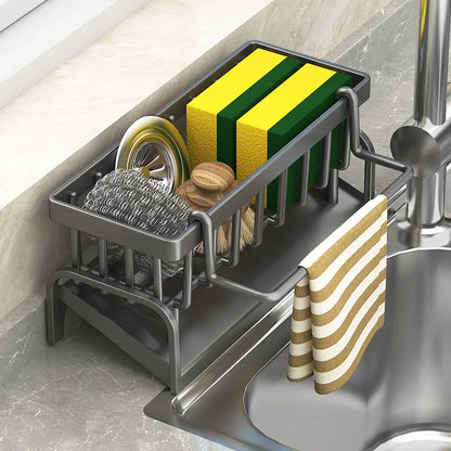 Kitchen Shelf, Cleaning Cloth Storage and Draining Rack
