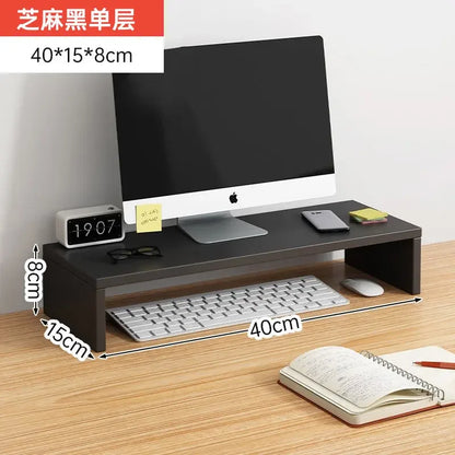 Computer Monitor Riser Stand - Ergonomic Laptop Stand ,Desk Organizer, Keyboard Storage