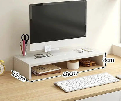 Computer Monitor Riser Stand - Ergonomic Laptop Stand ,Desk Organizer, Keyboard Storage